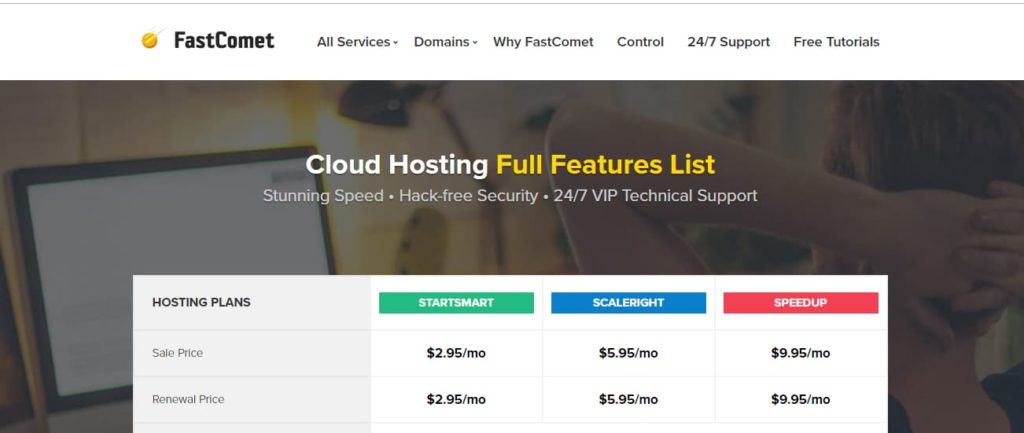 FastComet雲託管