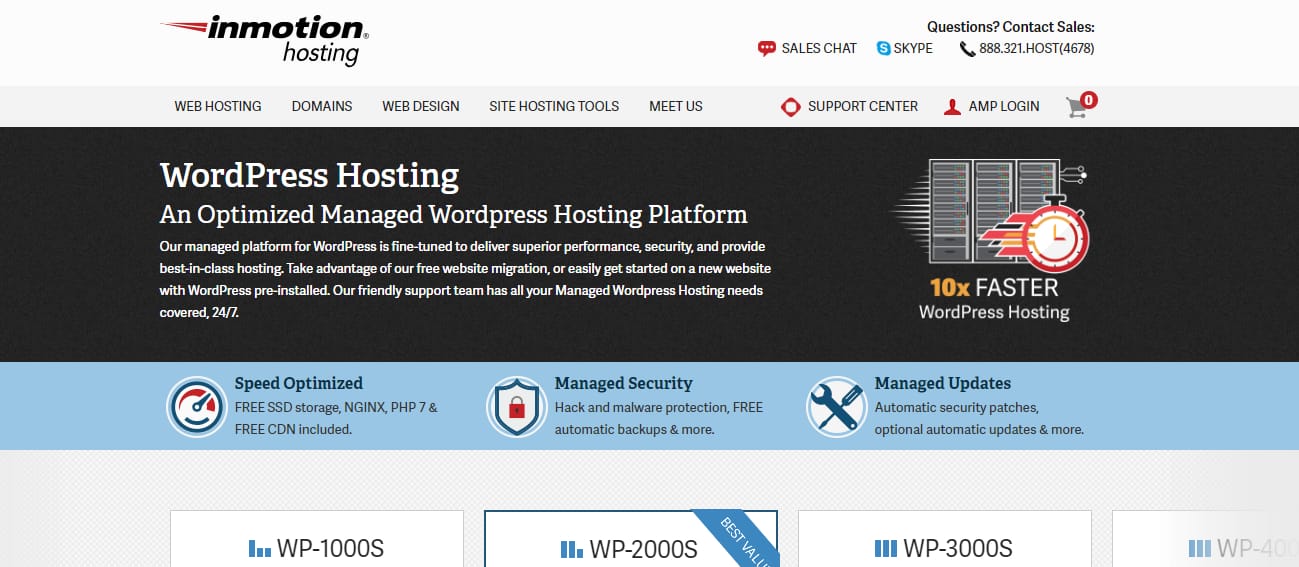 InmotionHosting best wordpress hosting
