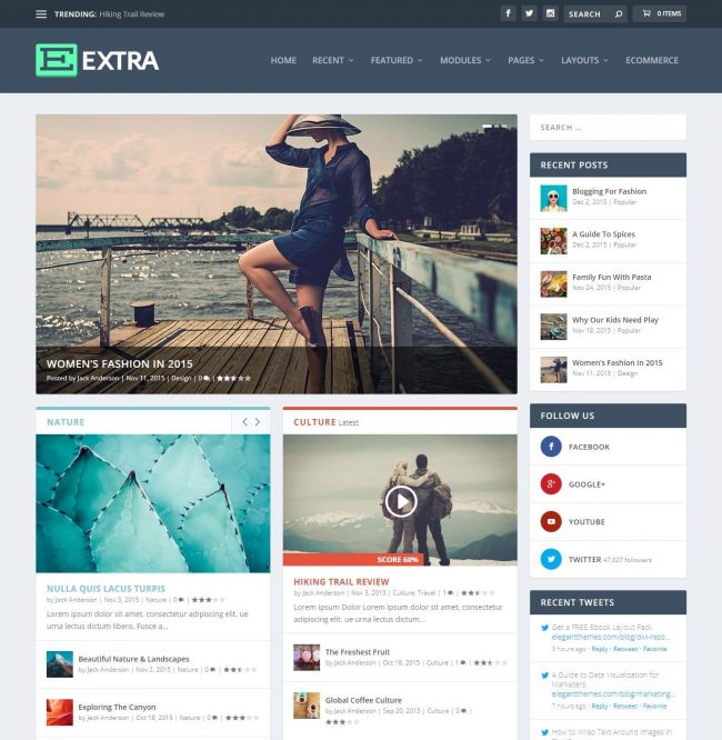 Extra WordPress Theme