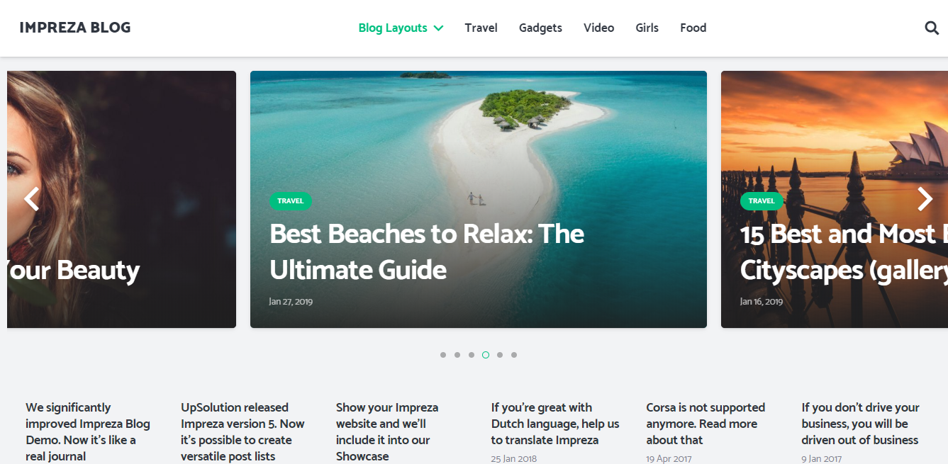 Impreza WordPress Theme