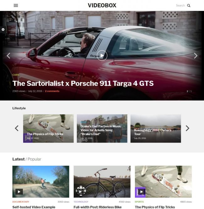 VideoBox Theme